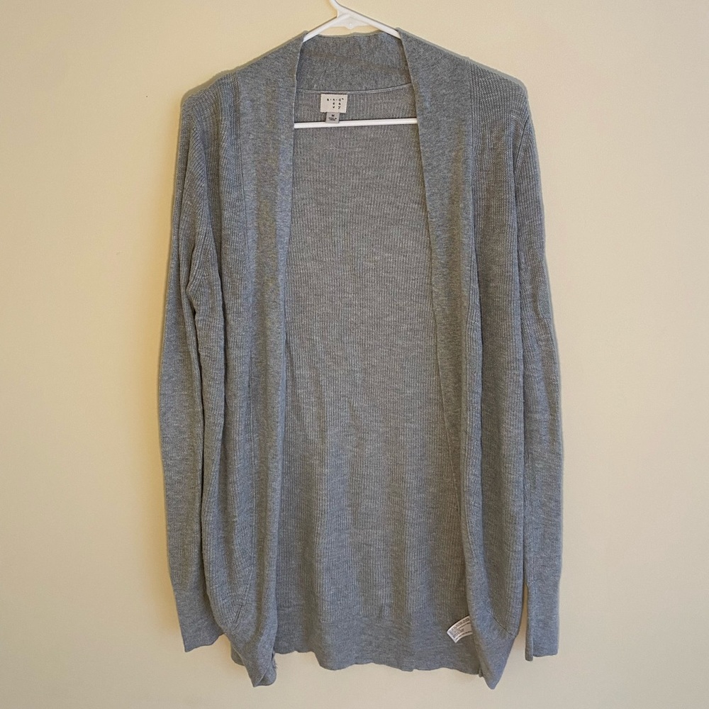 A New Day Grey Drapey Cardigan Size M
